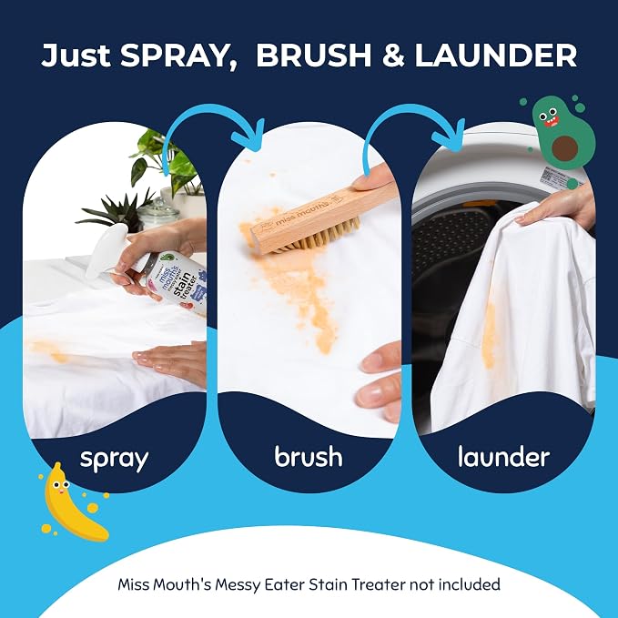 Miss Mouth’s Messy Eater Laundry Brush – Gentle Fabric Scrub Brush - Image 3