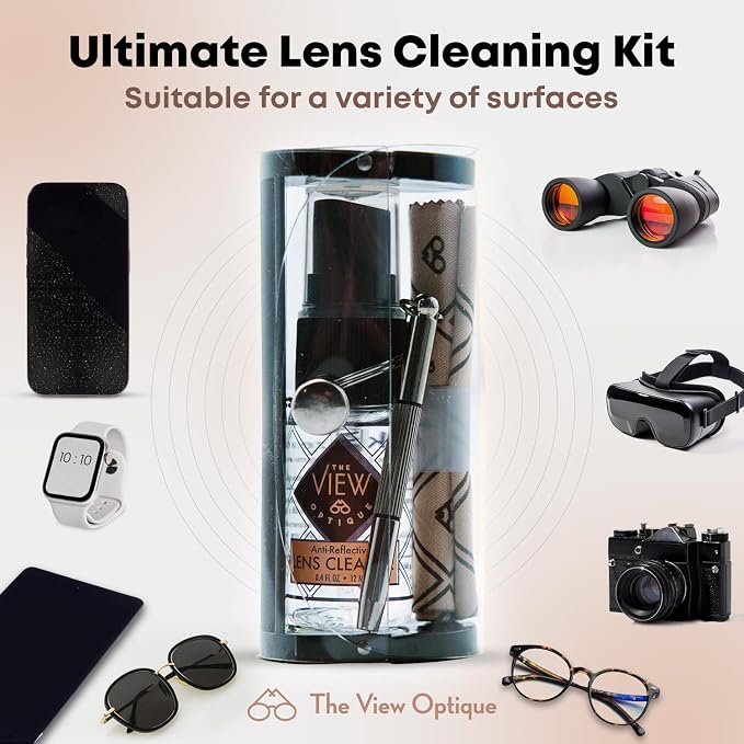 Anti-Reflective Lens Cleaner & Repair Kit – 0.4oz Glasses Cleaner Spray - Image 3