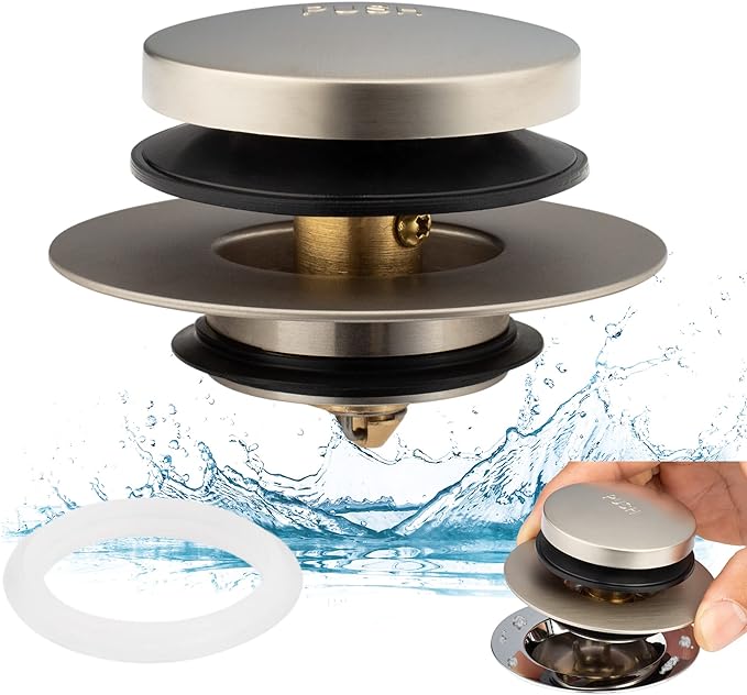 Artiwell Universal Tip Toe Bath Drain Stopper and Cover, Bathtub Drain Stopper by Artiwell