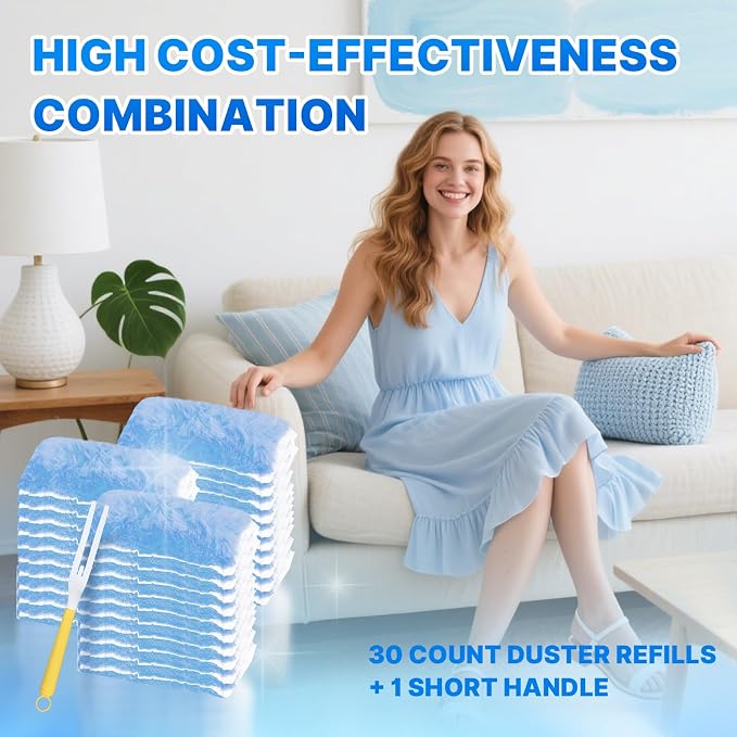 Duster Refill for Swiffer Duster, 360 Dusters Refills Kit - Image 8