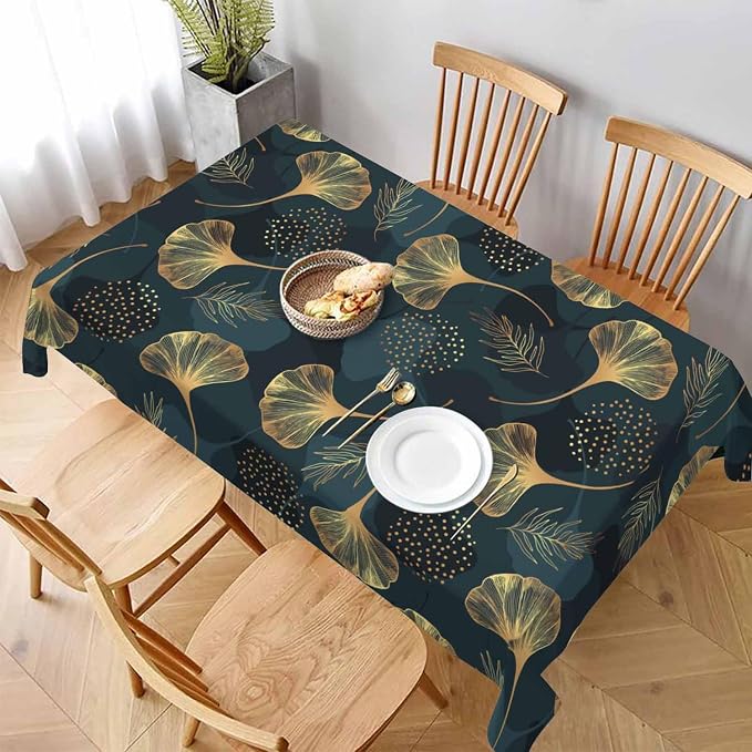 Golden Gingko Leaves Tablecloths - Image 3