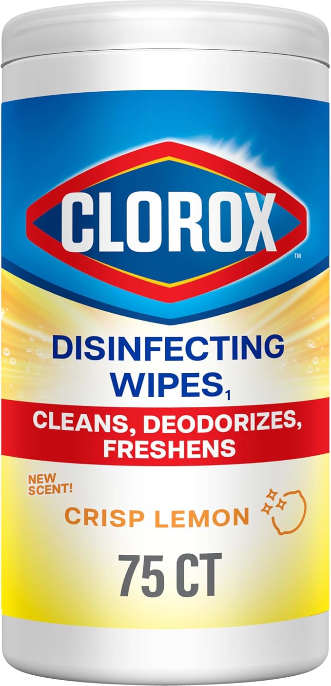 Clorox Disinfecting Cleaning Wipes, Bleach Free, Crisp Lemon by Clorox