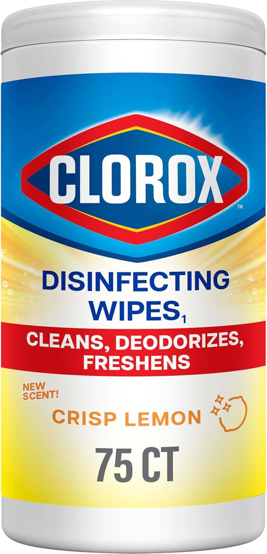 Clorox Disinfecting Cleaning Wipes, Bleach Free, Crisp Lemon by Clorox