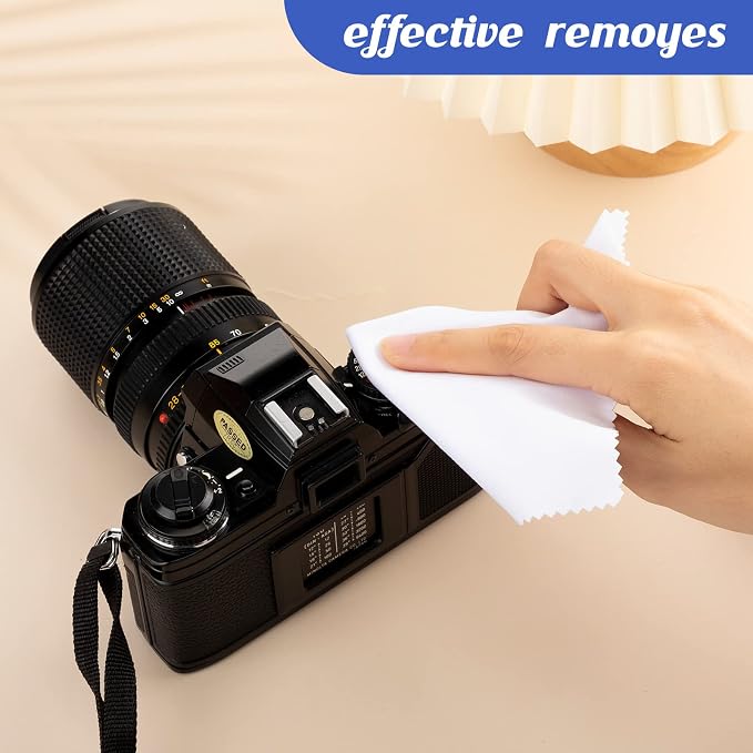 Leelosp 300 Pcs Glasses Cleaning Cloth Microfiber Glasses Wipes Assorted Colors - Image 5