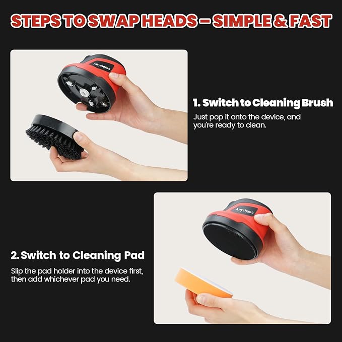 Electric Grill Brush- Waterproof Cordless Rotary Cleaning Brush - Image 6