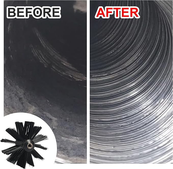 30 Feet Dryer Vent Cleaning Brush Kit, Professional Lint Cleaning Accessories - Image 4