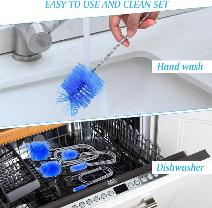 Flexible Long Drain Brush Set, Premium 3 Piece Kit - Image 6