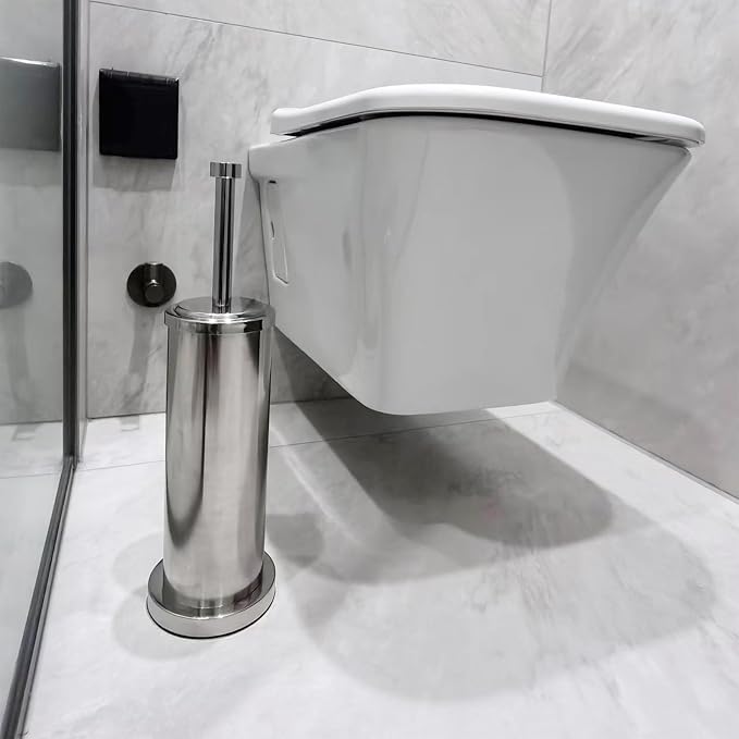 Silver Chrome Toilet Bowl Brush - Image 9
