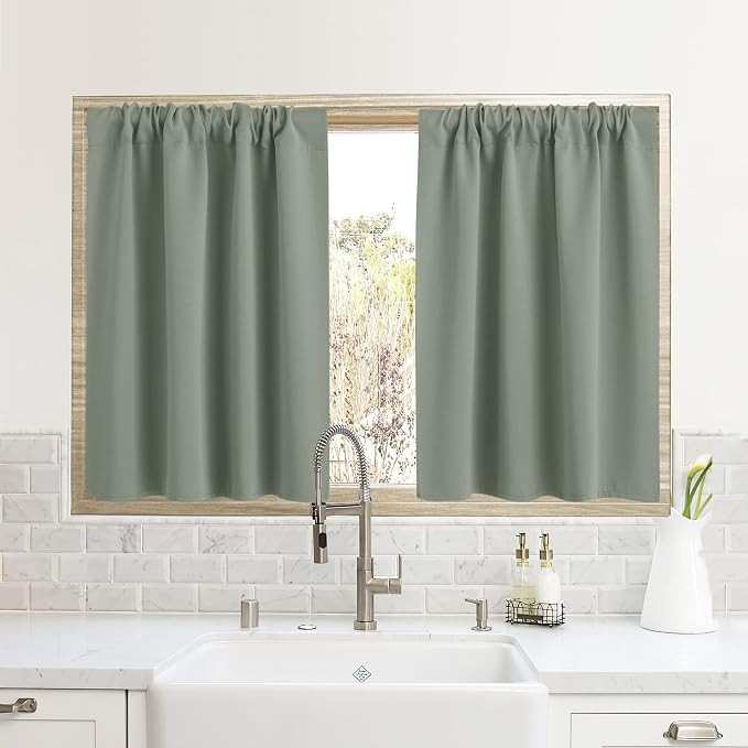 RYB HOME Blackout Curtains for Small Window by RYBHOME