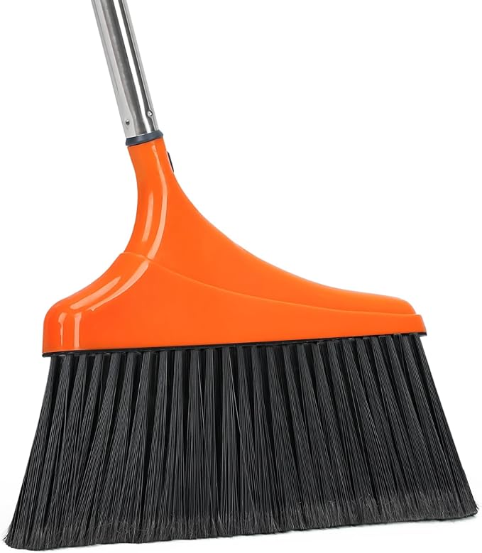 Heavy-Duty Angle Broom for Floor Cleaning by REEWII
