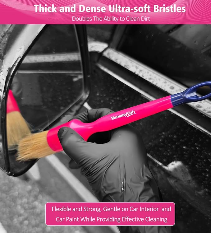 YeewayVeh 6PCS Car Detailing Brush Set, Detail Brushes Car Detailing - Image 6