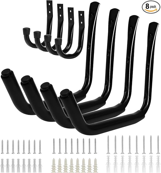 KURUI Heavy Duty Garage Storage Hooks, 100 LB Wall Mount Kayak Rack by KURUI