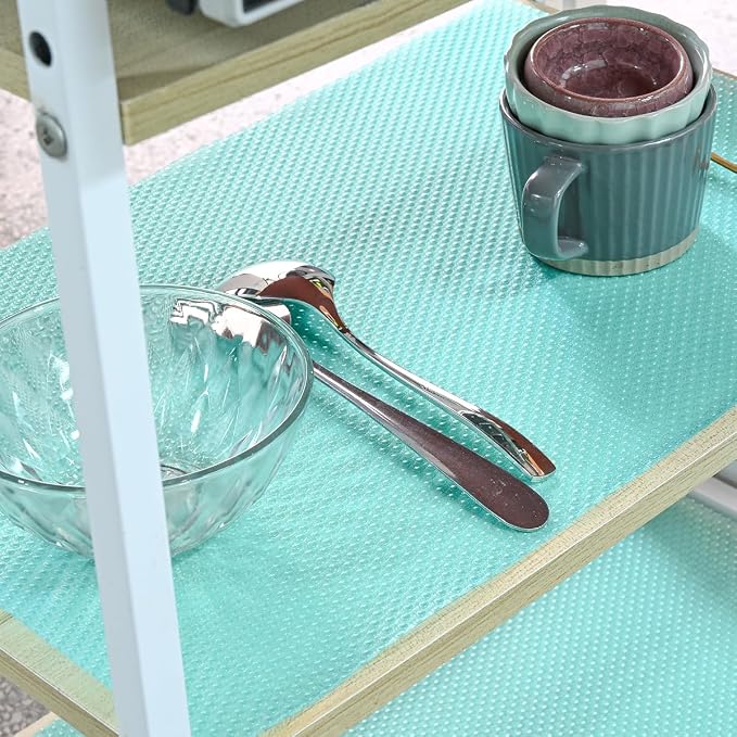 BOPART 12Pcs Refrigerator Liners Washable Fridge Shelf Liners Mats - Image 5