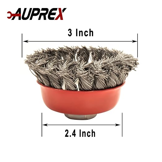 2 Pack Knotted Wire Cup Brush for Angle Grinders - Image 2