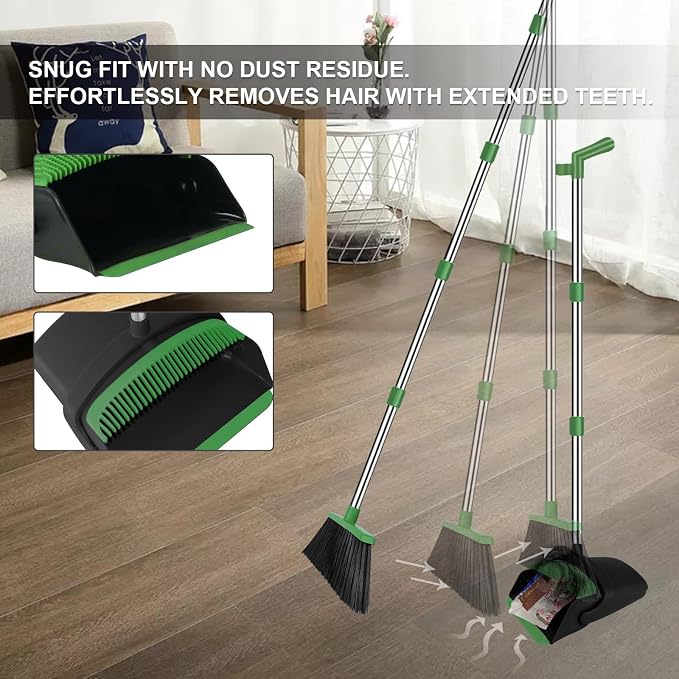 Green Broom with Dustpan Combo Set - Image 5