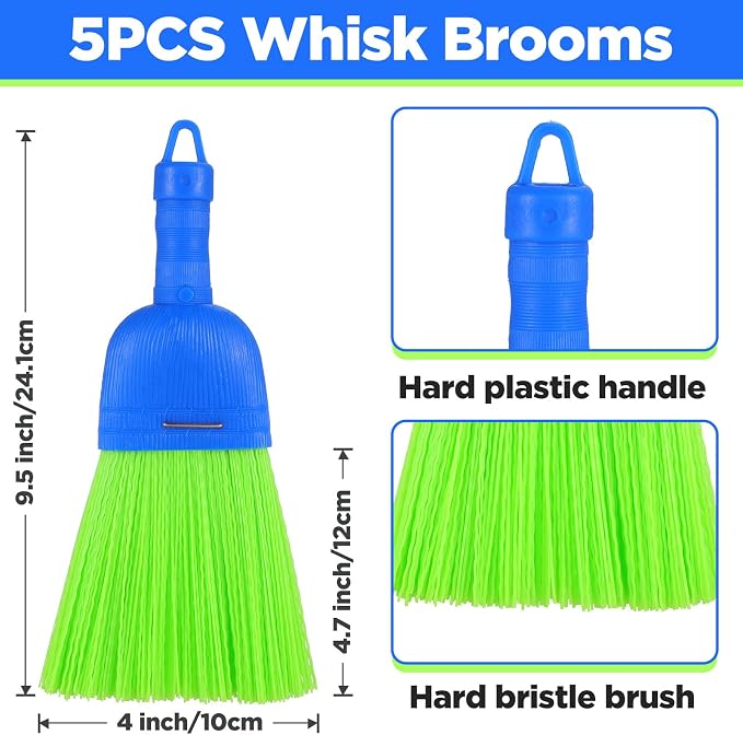 5 Pcs Polyfiber Handheld Brush – Durable Whisk Broom - Image 2