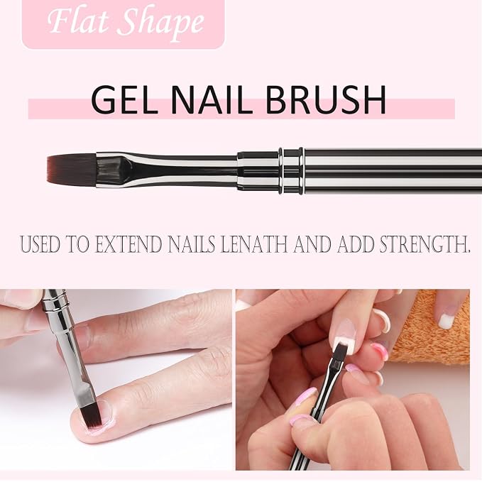 JASSINS Nail Art Clean Up Brushes, - Image 3