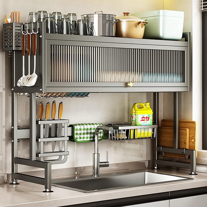 Over the Sink Dish Drainer Drying Rack 3 Tier Over Sink Dish rack by Hdrriozu