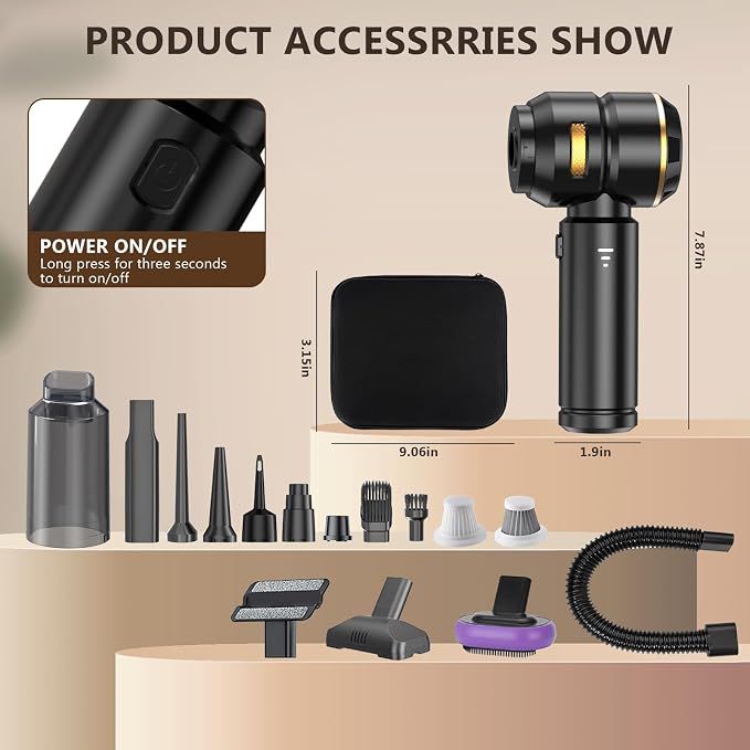 Handheld Vacuum Cordless 22000PA High Power Car Vacuum Cleaner - Image 7