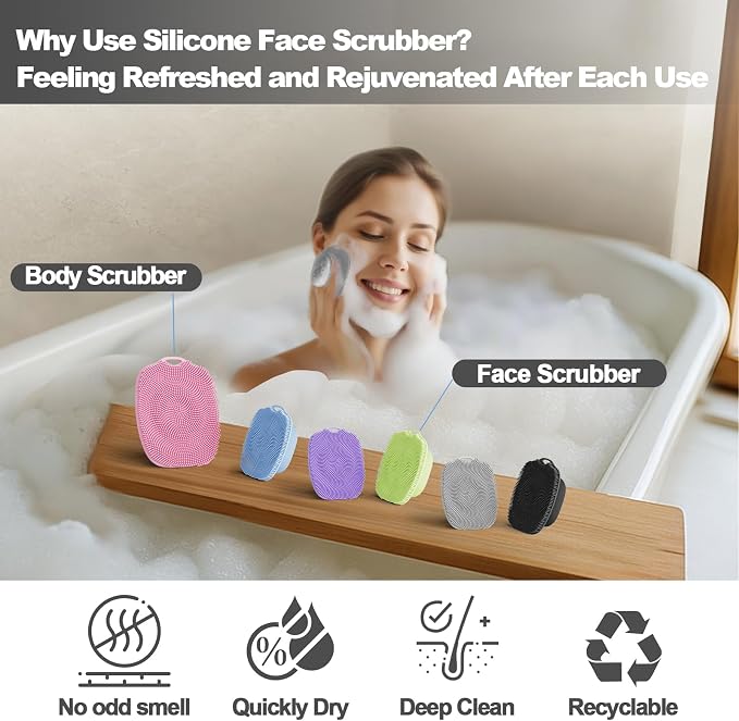 Soft Silicone Body Scrubber, Gentle Like a Hand Exfoliating Your Skin and Build - Image 4