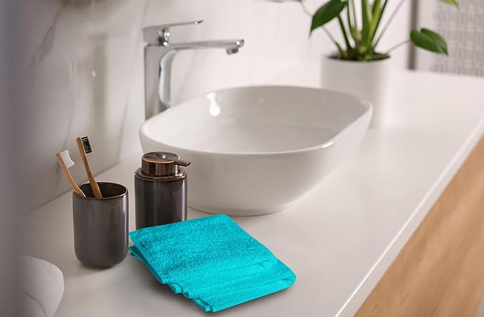Softolle 100% Cotton Washcloths 24 Pack Soft, Highly Absorbent Washcloth - Image 4