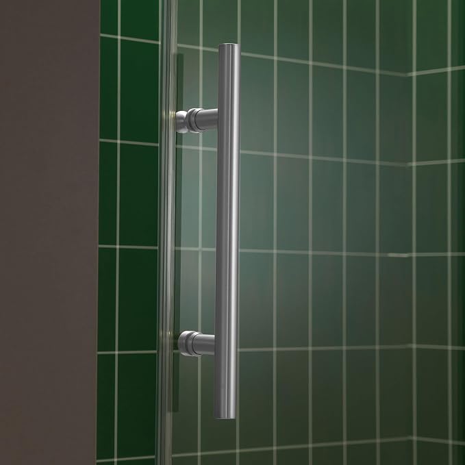 Woodbridge 57.5-60" W x 80" H Frameless Single Sliding Soft-Close Shower Door - Image 5