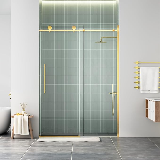 WinZo Frameless Shower Door 50-54 in W x 75 in H, Sliding Shower Door - Image 2