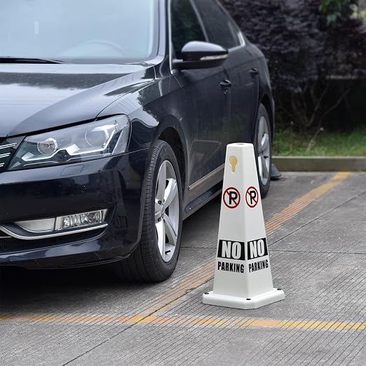 Plastic Traffic Cones, 4-Sided Message Cones, Road Safety Parking Cones - Image 7