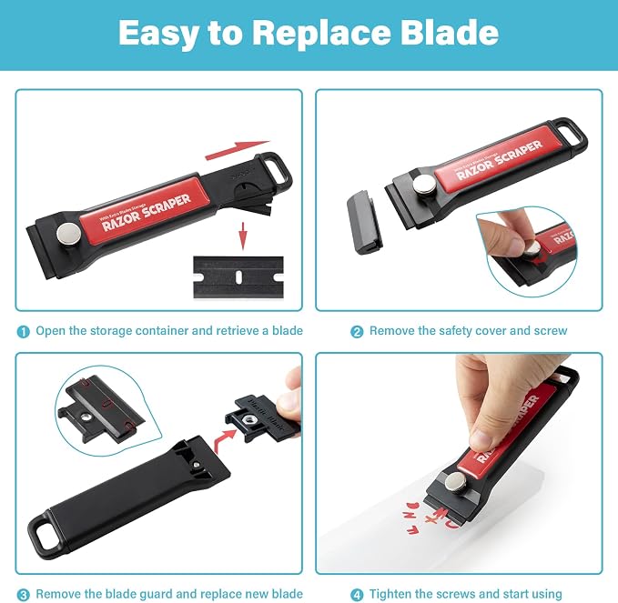 Gomake Plastic Razor Blade Scraper Tool - Image 8