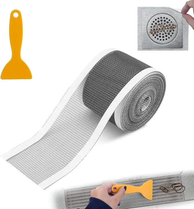 2.75 Inch x 33 FT Disposable Shower Drain Screen Self-Adhesive Stickers by Unknown