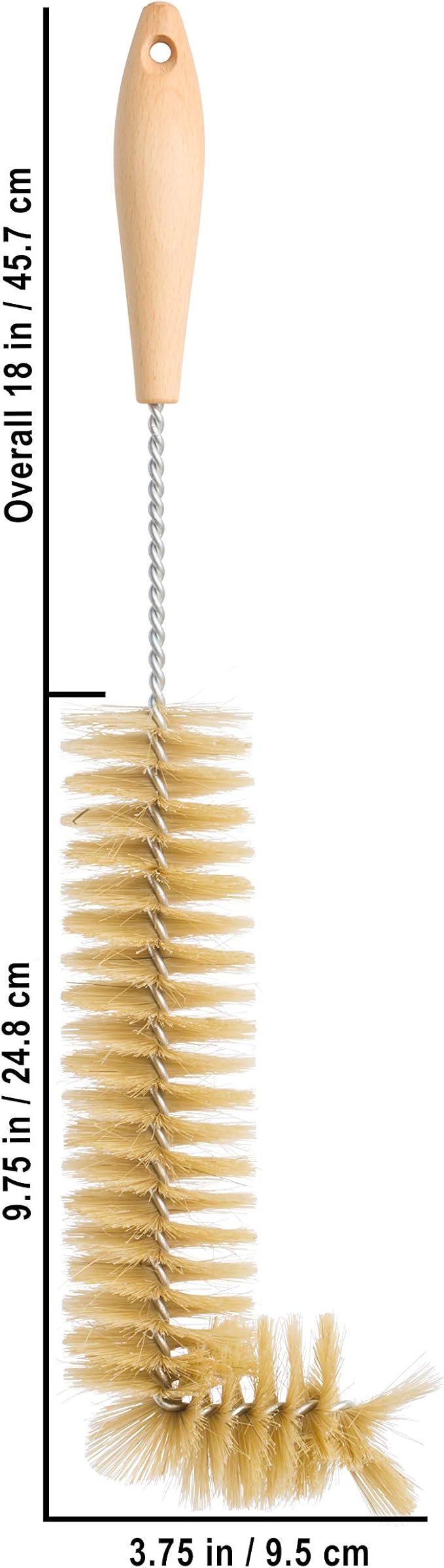Redecker Natural Pig Bristle Radiator Brush - Image 3