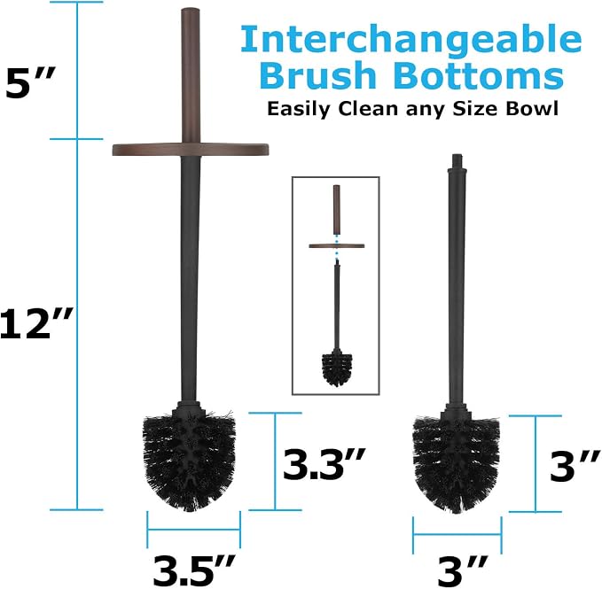 Blue Donuts Toilet Brush and Plunger Set - Image 5