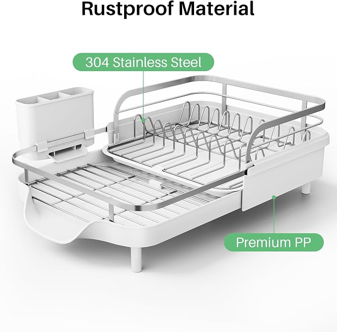 Dish Drying Rack, Expandable Dish Rack - Image 4