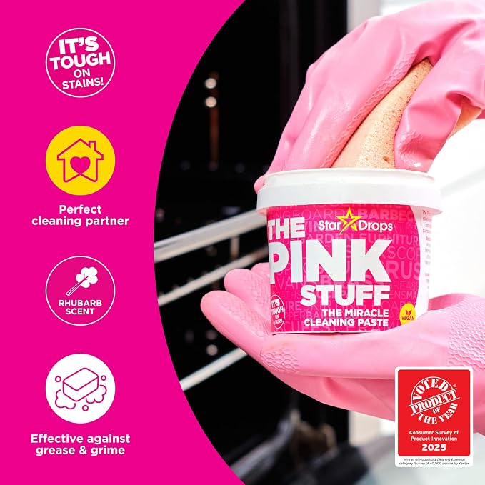 Stardrops - The Pink Stuff Miracle Cleaning Paste & SQeeZY Scrubber Sponge - Image 3