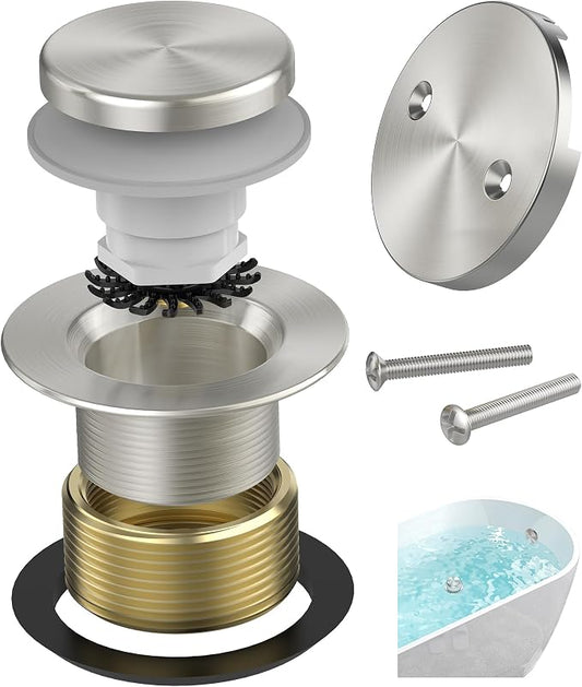 Brushed Nickel Tub Drain Kit by AllProducts