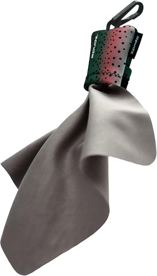 SPUDZ Ultra Microfiber Lens Cleaner – Closable Pouch, Washable – by ALPINEINNOVATIONS
