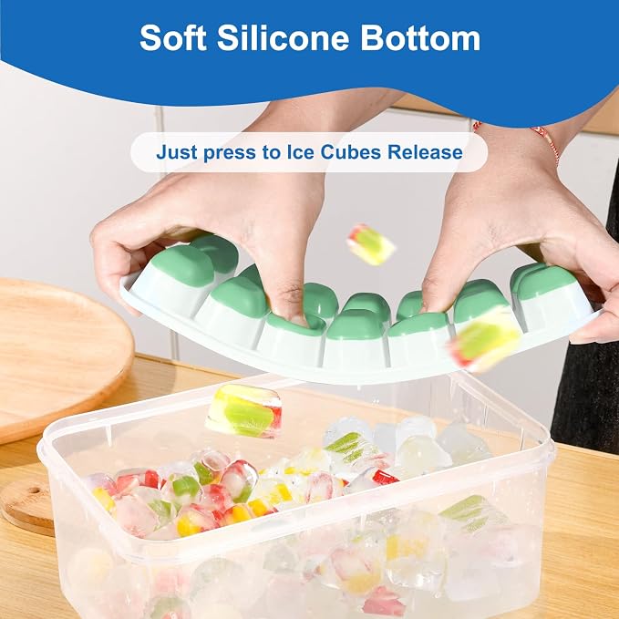 Ice Cube Tray, Ice Cube Trays for Freezer 6 Pack - Image 4