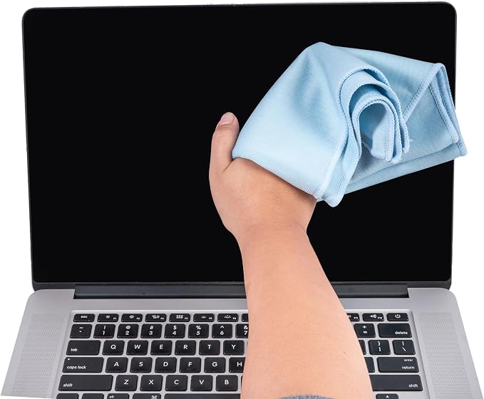 KLNYOO Microfiber Glass Cleaning Cloths Lint Free Streak Free Quickly and - Image 4