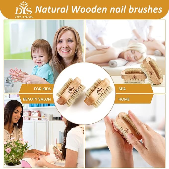 Generic Wooden Fingernail Nail Brushes - Image 6