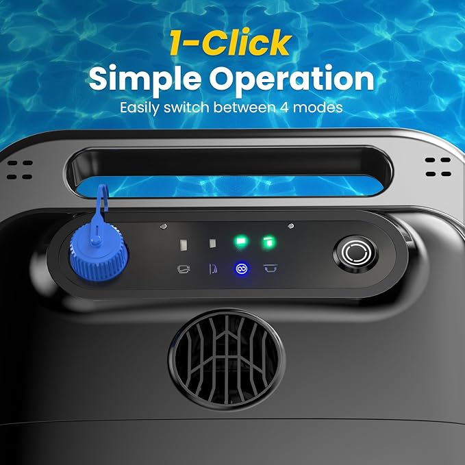 Y50S Robotic Pool Cleaner, Upgraded Motor, Powerful Wall-Climbing - Image 4