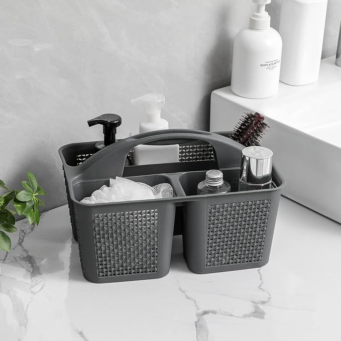 UUJOLY Plastic Portable Shower Caddy Bucket, Cleaning Shower Basket - Image 2