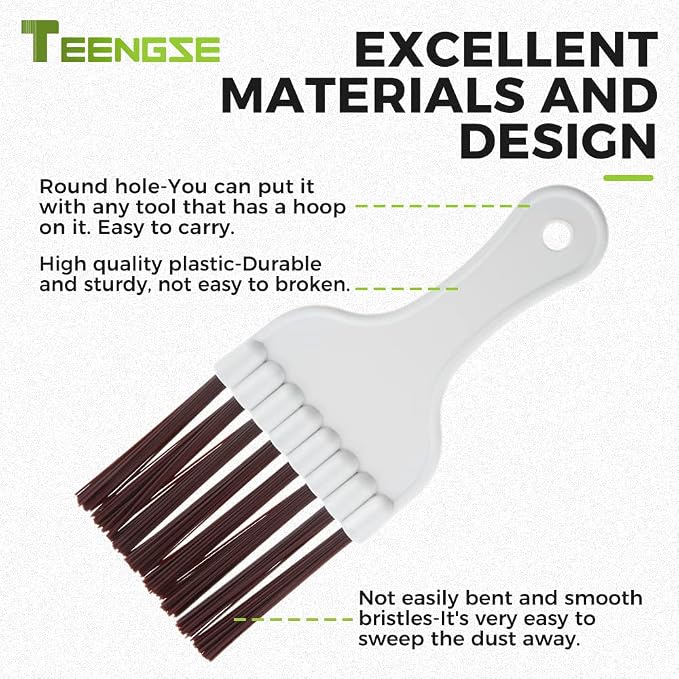Air Conditioning Brush Tool, Window Blind Cleaner Duster Brush, Steel AC - Image 2