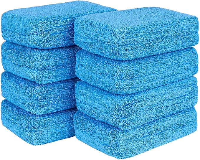 HOMEXCEL Microfiber Applicator Pads, Scratch-Free Car Wash Sponge by HOMEXCEL