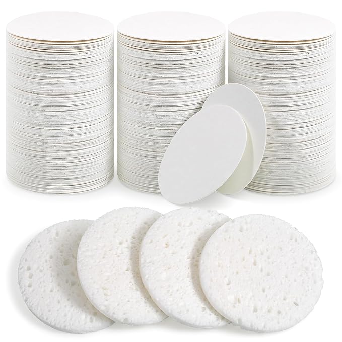 300 Count Compressed Facial Sponges, Natural Cellulose Face Sponges by Unknown
