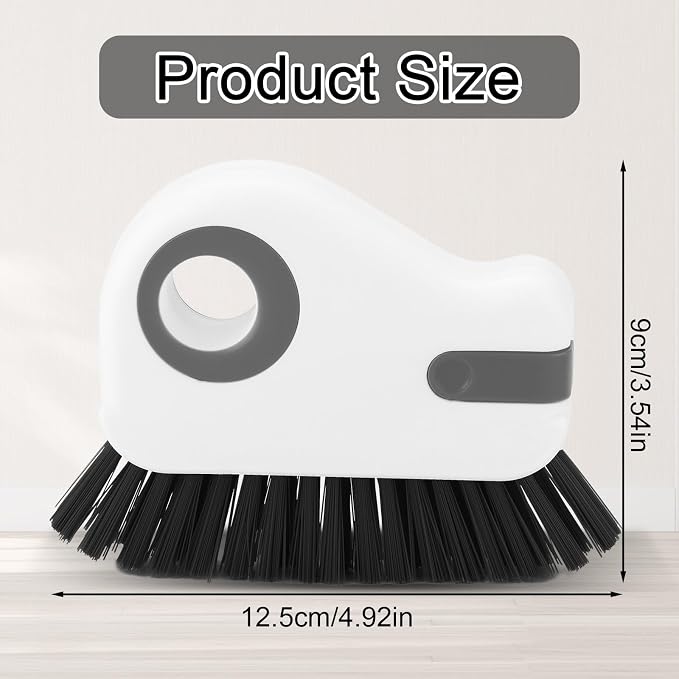 2pcs Crevice Cleaning Brush, Hard Bristle Window Track Cleaning Tools 2 in 1 - Image 2