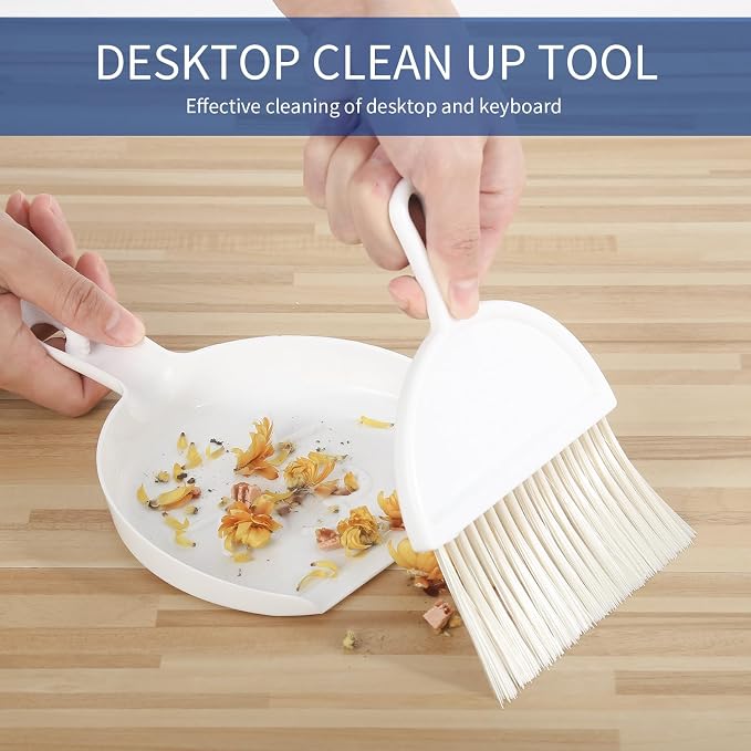 Broom with Dustpan Combo Set, 2 in 1 Broom and Dustpan Set with Long Handle - Image 7