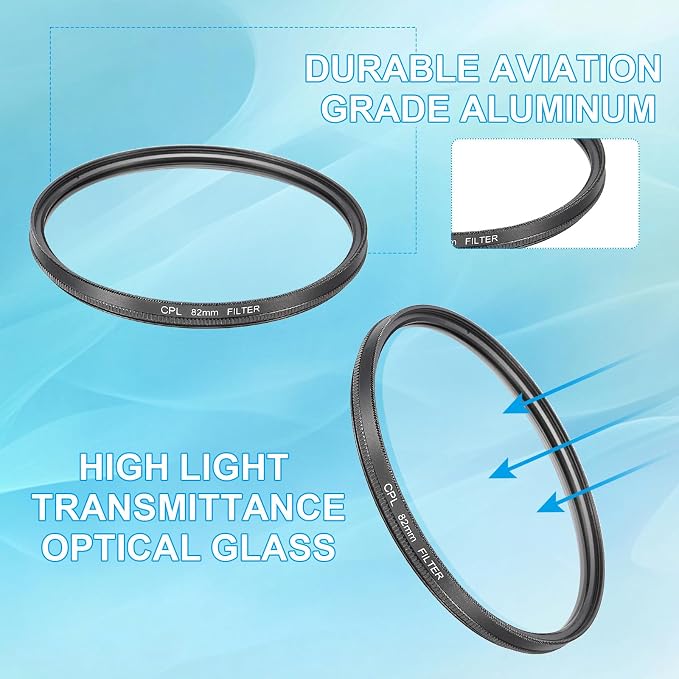 MECCANIXITY 25mm Circular Polarizer Filter, Double Sided Multi-Layer Coatings - Image 3