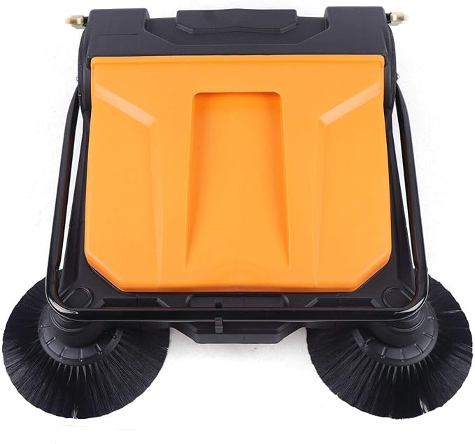 Eapmic Commercial Walk Behind Sweeper 26" Industrial Hand Push Floor Sweeper - Image 4