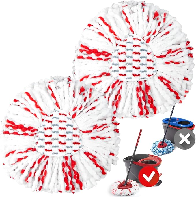 Spin Mop Heads Replacements Compatible by MXZONE