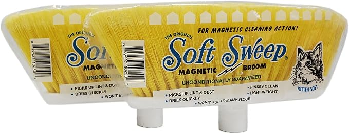 The Original Soft Sweep Magnetic Action Broom 6-PACK: 2 PURPLE, 2 PINK - Image 8